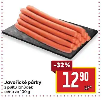 Billa Javořické párky nabídka