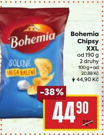 Billa Bohemia Chipsy XXL nabídka