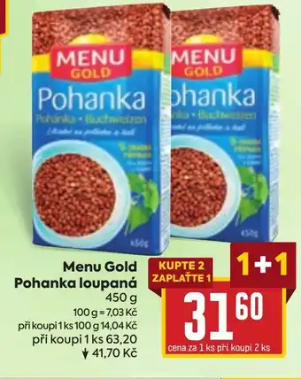 Billa Menu Gold Pohanka loupaná nabídka