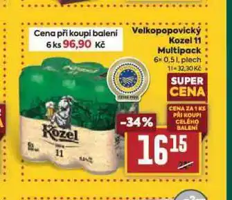 Billa Pivo velkopopovický kozel 11 nabídka