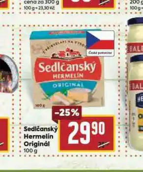 Billa Sedlčanský hermelín originál nabídka