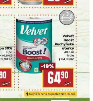 Billa Velvet boost kuchyňské utěrky nabídka