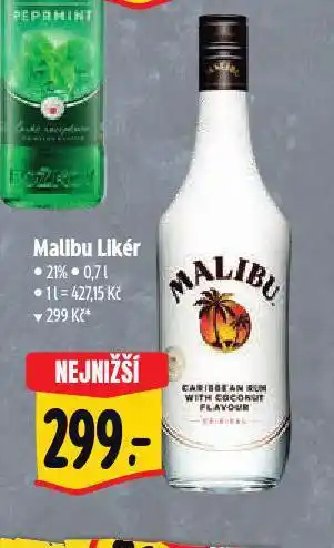 Albert Malibu likér nabídka