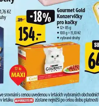 Albert Gourmet gold konzervy pro kočky nabídka