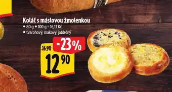 Albert Koláč s máslovou žmolenkou nabídka