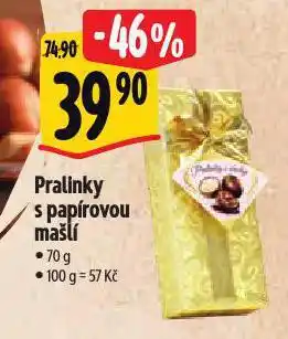 Albert Pralinky s papírovou mašlí nabídka