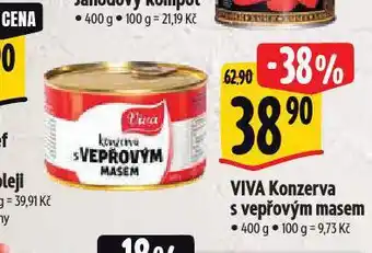Albert Viva konzerva s vepřovým masem nabídka