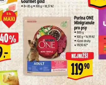 Albert Purina one granule pro psy nabídka