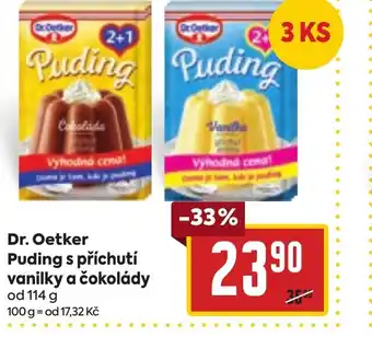 Billa Dr. Oetker Puding s příchutí vanilky a čokolády nabídka