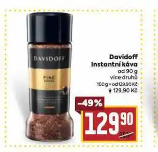 Billa Davidoff instantní káva nabídka