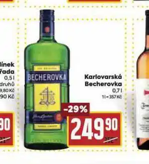 Billa Karlovarská becherovka nabídka