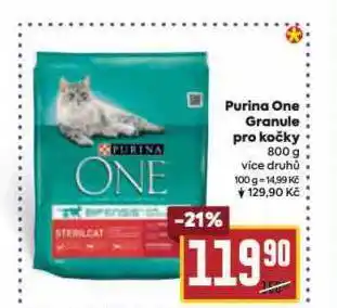 Billa Purina one granule pro kočky nabídka