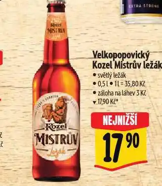 Albert Pivo velkopopovický kozel nabídka