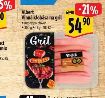 Albert Vinná klobása na gril nabídka