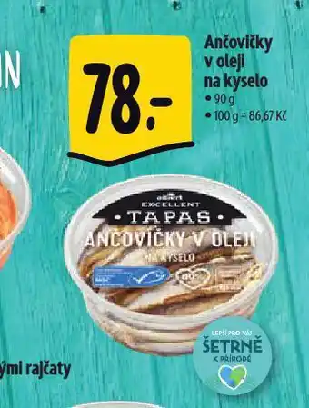Ančovičky v oleji na kyselo