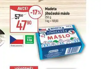 Globus Madeta jihočeské máslo nabídka