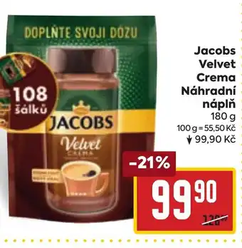 Billa Jacobs Velvet Crema Náhradní náplň nabídka