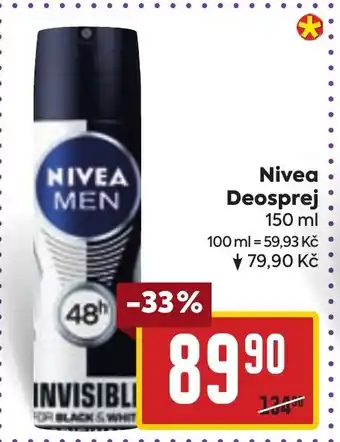 Billa Nivea Deosprej nabídka