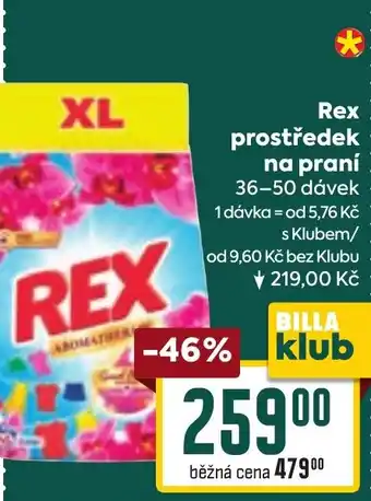 Billa Rex prostředek na praní nabídka