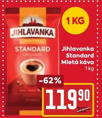 Billa Jihlavanka Standard Mletá káva nabídka