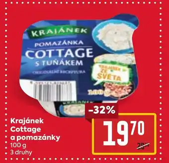 Billa Krajánek Cottage a pomazánky nabídka