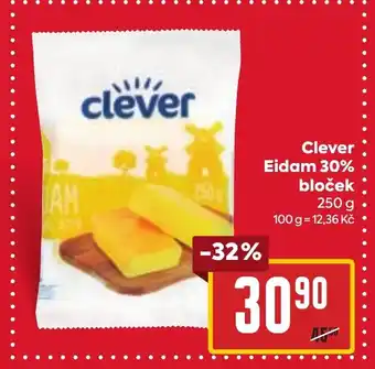 Billa Clever Eidam 30% bloček nabídka