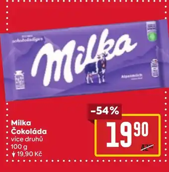 Billa Milka Čokoláda nabídka