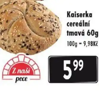 Qanto Kaiserka cereální tmavá 60g nabídka