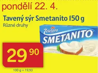 Kubík potraviny Tavený sýr Smetanito 150 g nabídka