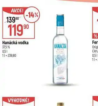 Globus Hanácká vodka nabídka