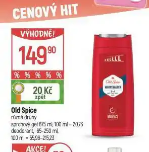 Globus Old spice sprchový gel nabídka