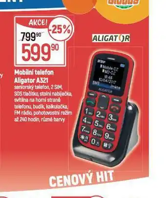 Globus Mobilní telefon aligator nabídka