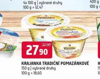 Terno Krajanka tradiční pomazánkové nabídka