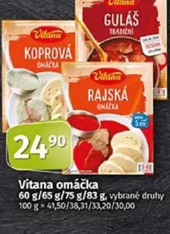 COOP TIP Vitana omáčka nabídka