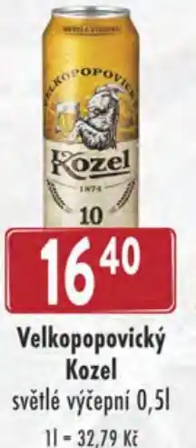 Astur&Qanto Velkopopovický Kozel světlé výčepní 0,5L nabídka