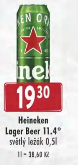 Astur&Qanto Heineken Lager Beer 11.4° světlý ležák 0,5L nabídka