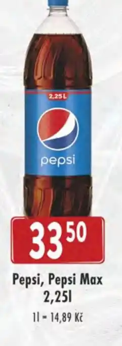 Astur&Qanto Pepsi, Pepsi Max 2,25L nabídka