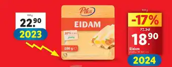 Lidl Eidam plátky, 30 % t. v s. nabídka