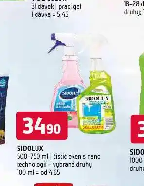 Terno Sidolux čistič oken nabídka