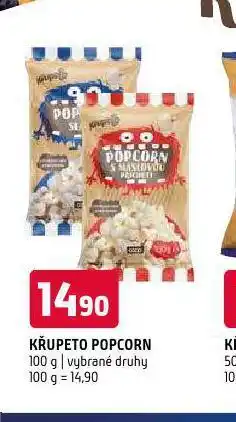 Terno Křupeto popcorn nabídka