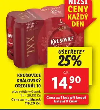 Lidl KRUŠOVICE KRÁLOVSKÝ ORIGINÁL 10 nabídka