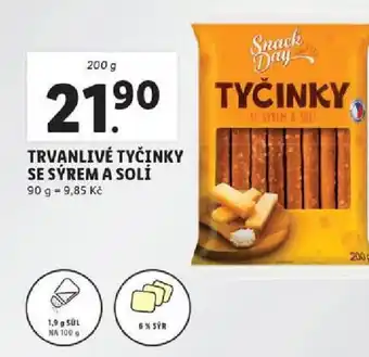 Lidl TRVANLIVÉ TYČINKY SE SÝREM A SOLÍ nabídka