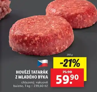 Lidl HOVĚZÍ TATARÁK Z MLADÉHO BÝKA nabídka