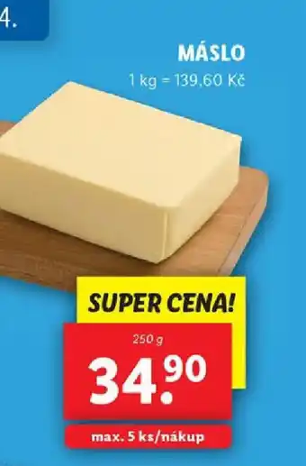 Lidl MÁSLO nabídka