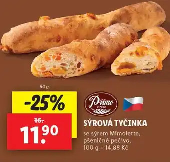 Lidl SÝROVÁ TYČINKA nabídka