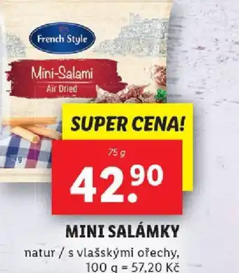 Lidl MINI SALÁMKY nabídka