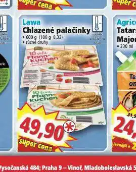 Norma Lawa chlazené palačinky nabídka