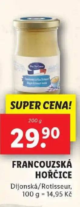 Lidl FRANCOUZSKÁ HOŘČICE nabídka