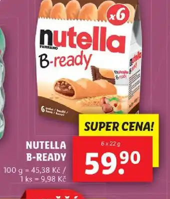 Lidl NUTELLA B-READY nabídka