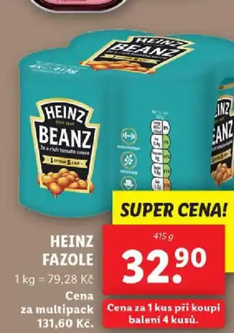 Lidl HEINZ FAZOLE nabídka